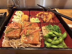 Vegan bento  at Taro in London