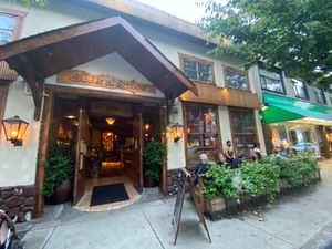 The entrance at East is East - Silk & Spice in Vancouver