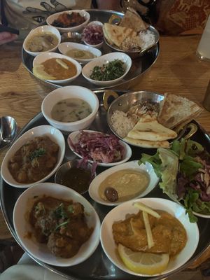 Silk Road feast  at East is East - Silk & Spice in Vancouver