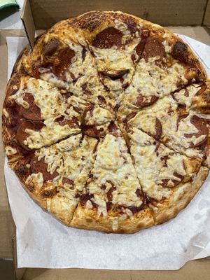 Vegan Pepperoni with Cheeze  at New Orleans Pizza in Guelph