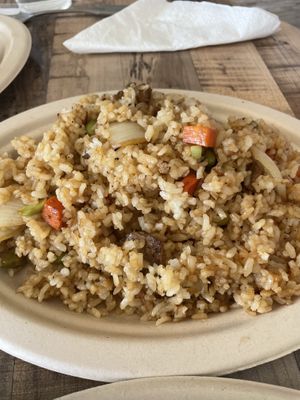Fried rice with sausage  at QSu Cafe in Westminster