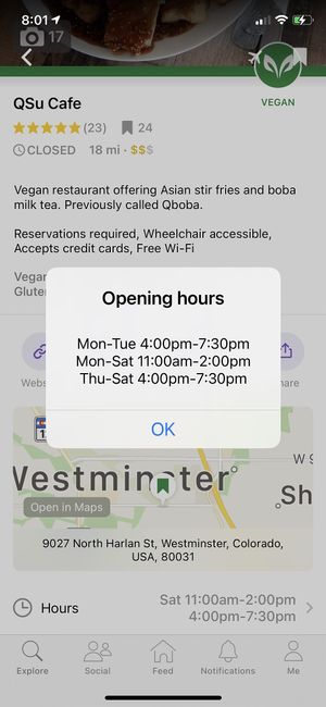   at QSu Cafe in Westminster