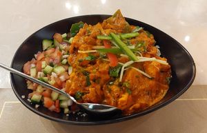 Kadai Tofu with Cauliflower Rice 印度豆腐和花椰菜米 at Calfit in Kowloon