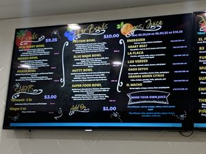 Menu 2  at Frutazo Juice Bar & Fruteria in Richardson