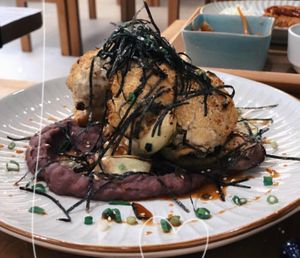 Cauliflower Steak 照燒椰菜花扒伴紫薯蓉 at Be With Years in Kowloon