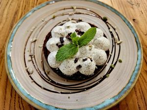 Chocolate Earl Grey tart at Be With Years in Kowloon