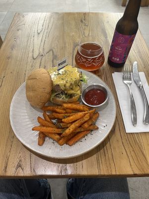 Years Classic Impossible Cheeseburger  at Be With Years in Kowloon