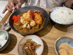 Japanese hedgehog mushroom curry   at Be With Years in Kowloon