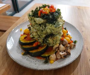 Christmas Tree🎄(Festive Pesto Cauliflower Steak with Grilled Veggie) at Be With Years in Kowloon