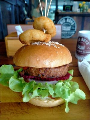 Holy Moly Vegan Burger at Big Boys' Burger Club in Phuket