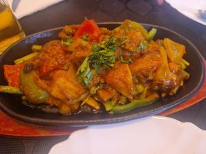 Vegetable shashlik at Auntie's Kitchen in Gran Canaria