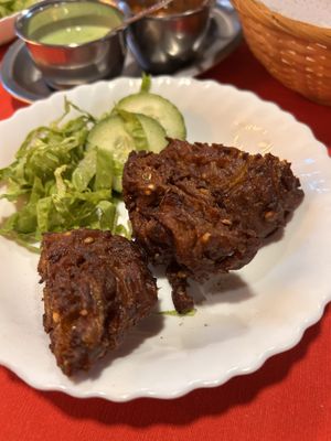Onion bhaji  at Auntie's Kitchen in Gran Canaria