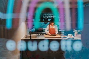 kitchen of eaudette at Eaudette in Tielt