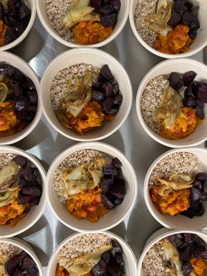 a mix of organic vegetables at Eaudette in Tielt