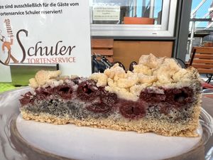 cherry poppy cake  at Schuler Tortenservice in Wurzburg