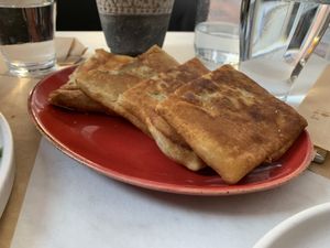 Vegan 5 mushroom hand pie  at W Karytsi in Athens