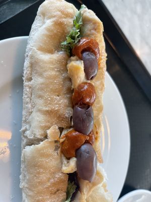 Bocadillo de heura con romesco   at BCN - Boldú - T1 in Barcelona