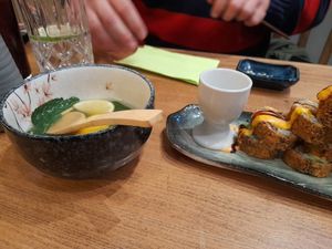 "Sakura tea" with mint,ginger,orange,lime,kumquat at Sakura in Mannheim