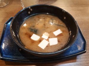 Miso soup at Sakura in Mannheim
