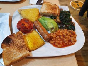 Full vega breakfast at Buttercup Cafe in North Berwick