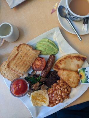 Full vegan breakfast at Buttercup Cafe in North Berwick