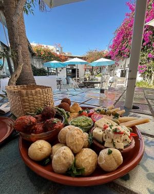 Vegetarian Tapas Platter at El Patio Del Vino in Lanzarote
