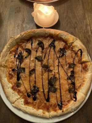 Vegan pizza  at Guy's Bar in Clifden