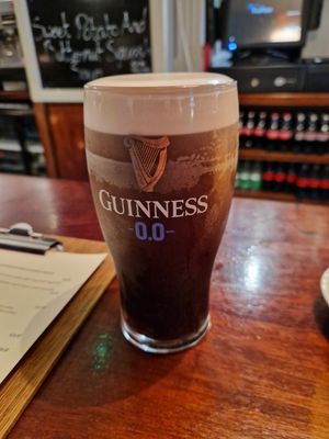 Non alcoholic Guinness beer at Guy's Bar in Clifden