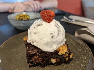 Vegan brownie at Viva in El Prat De Llobregat