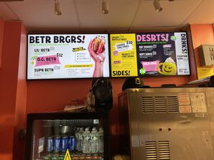 Menu at Jerrell's Betr Brgr in New York City