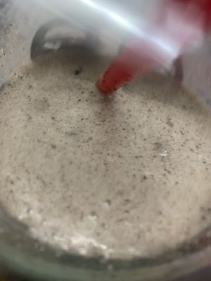 Cookies and cream oatmilk shake at Jerrell's Betr Brgr in New York City