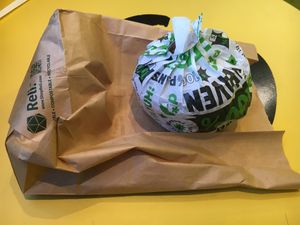 Burger wrapped up at Jerrell's Betr Brgr in New York City