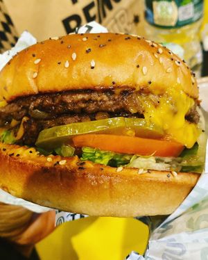 The basic double double   at Jerrell's Betr Brgr in New York City
