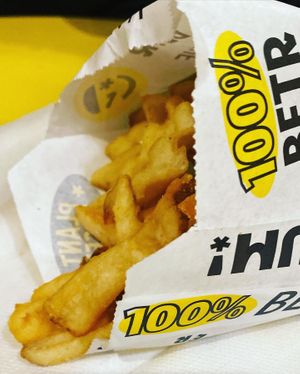 Cris cut fries   at Jerrell's Betr Brgr in New York City