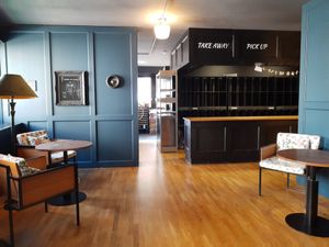 Order station, 2 floors up, no elevator at Kitchen Republic in Basel