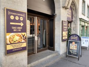 Entrance at Kitchen Republic in Basel