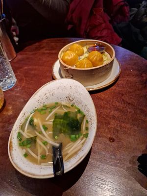 Miso and Momo dumpling with planted meat both 8/10 at Nooch in Bern