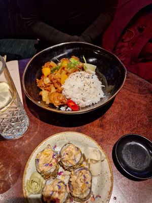 Fried tempura planted chicken with sweet & sour sauce 8/10 at Nooch in Bern