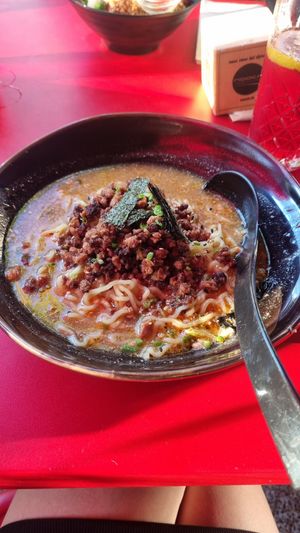 No minced meet Ramen bowl at Nooch in Bern