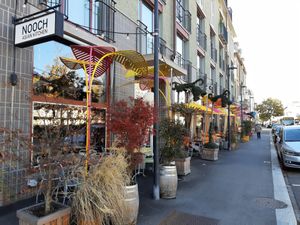 Outdoor seating at Nooch in Uster