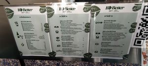 menu at B.Better in Paris