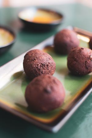 Pumpkin falafels at B.Better in Paris