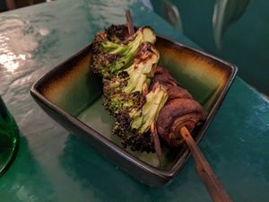 Brochettes de légumes BBQ at B.Better in Paris