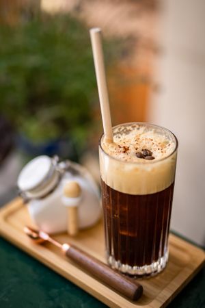 Iced coffee at B.Better in Paris