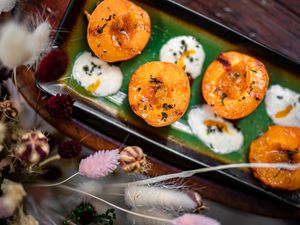 Roasted Apricots at B.Better in Paris