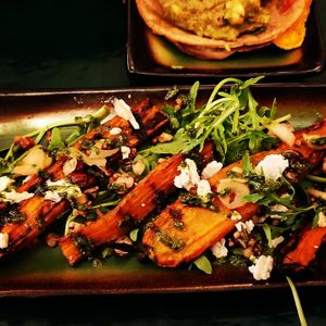 Organic carrot with "feta" at B.Better in Paris