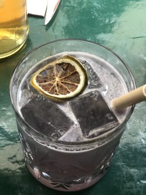 Violet coctail  at B.Better in Paris