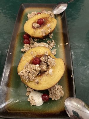 BBQ nectarines for dessert  at B.Better in Paris