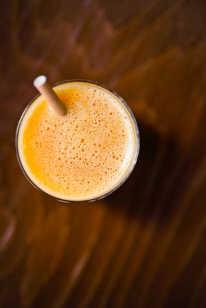 Fresh-squeezed orange juice at B.Better in Paris