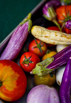 Organic and seasonal vegetables at B.Better in Paris